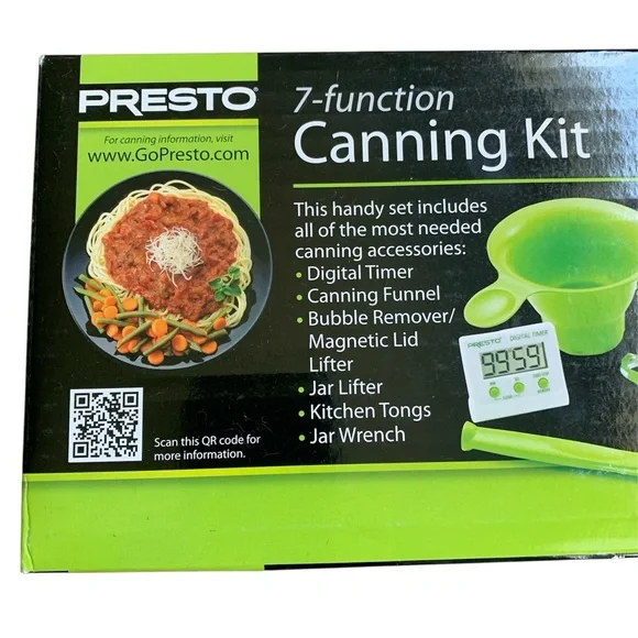 Presto 7-Function Canning Kit - Vibrant Green with Canning For a New Generation - Picture 7 of 7
